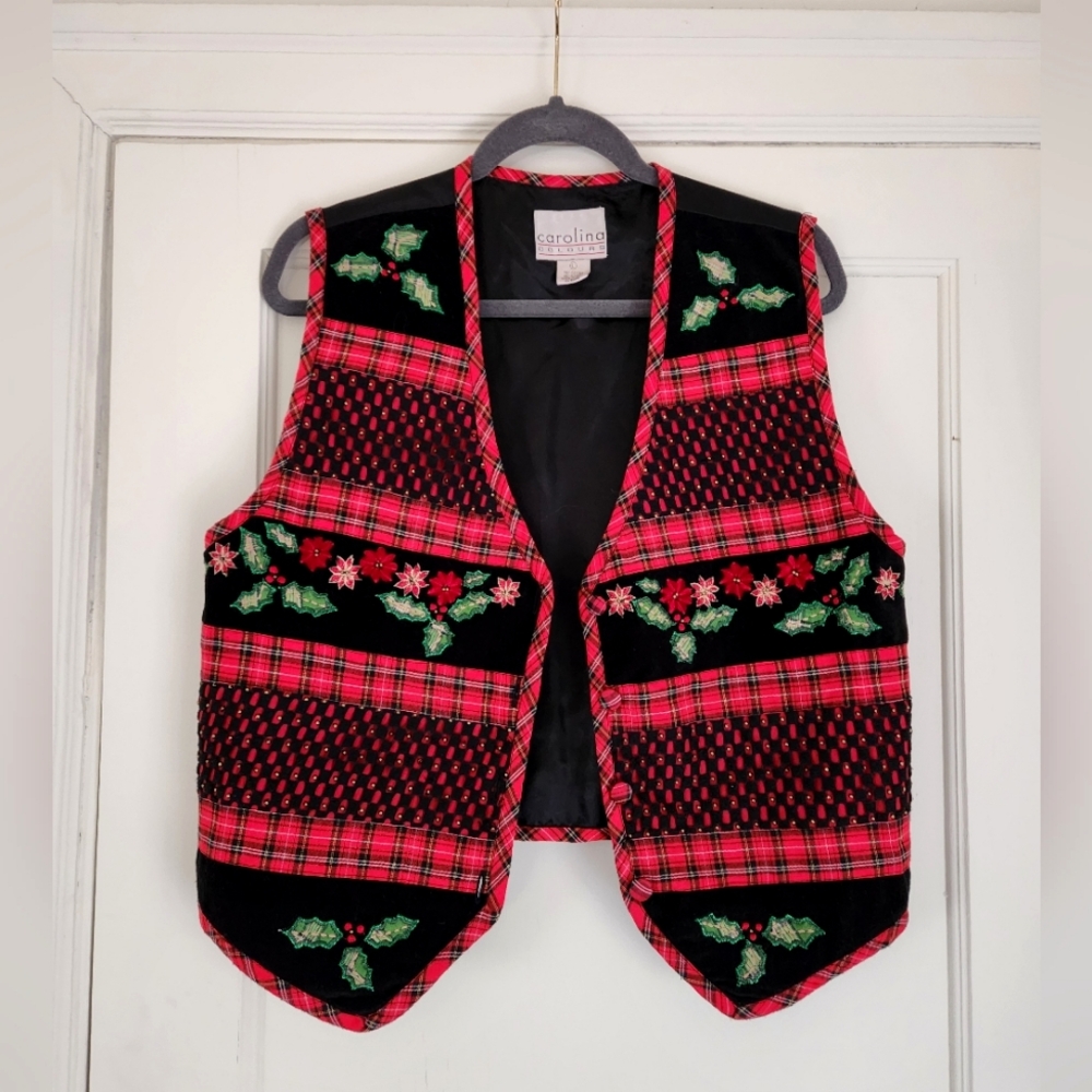 Plaid Tartan Ugly Christmas Vest 🎄